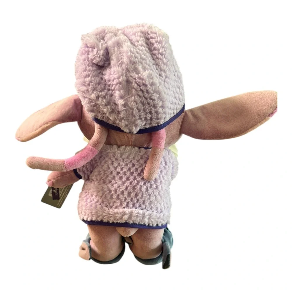 Disney Hong Kong ANGEL Plush‎ Doll with Pajamas Stitch & Duffy Pillow 16